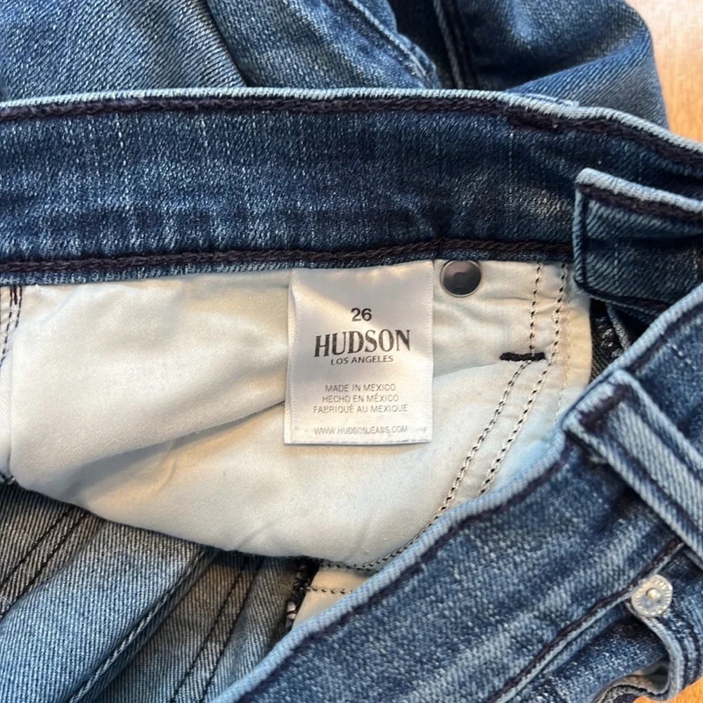 Hudson Skinny Jeans Size 26 High Rise 2 Toned